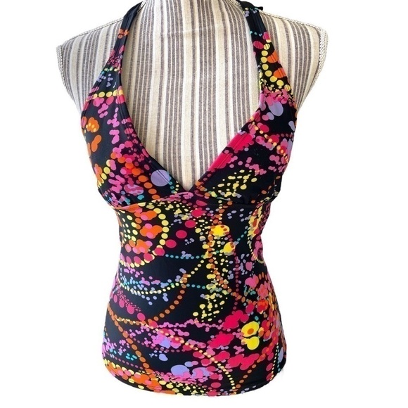 ARIZONA Jean Company, 2 piece swimsuit, size medium, halter top w/removable pads - Picture 4 of 5